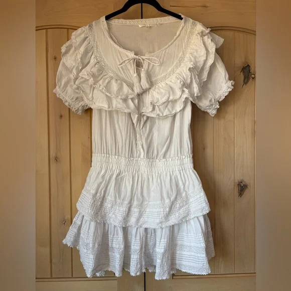 LoveShackFancy Liv Heritage Ruffle Dress - Picture 2 of 16